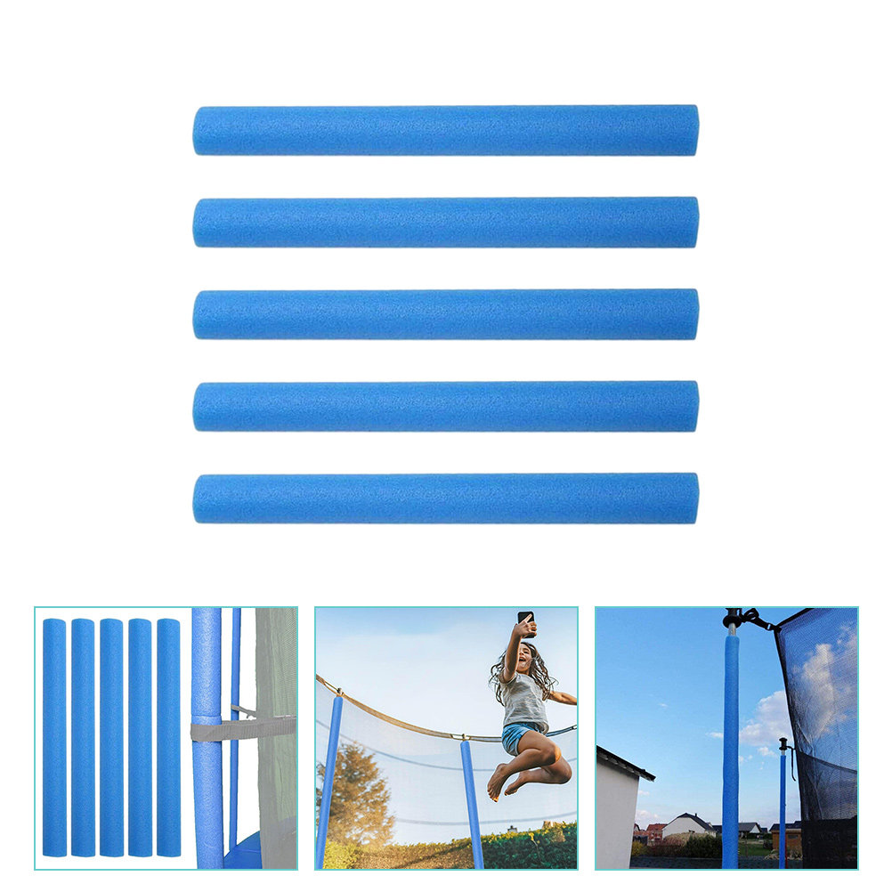 Kids Outdoor Youtube - 5 Stück Trampolin-Stangenschutzabdeckungen, bunte Schaumstoffpolsterhüllen, Sicherheitskissen