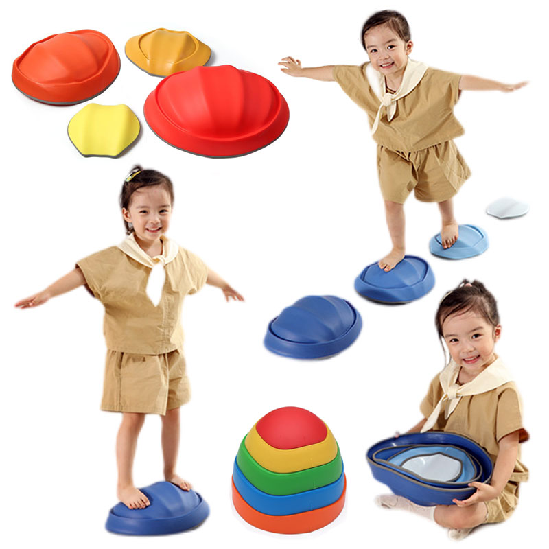 Kids Outdoor Obstacle Course - Balance Stepping Stones Kinder rutschfeste strukturierte