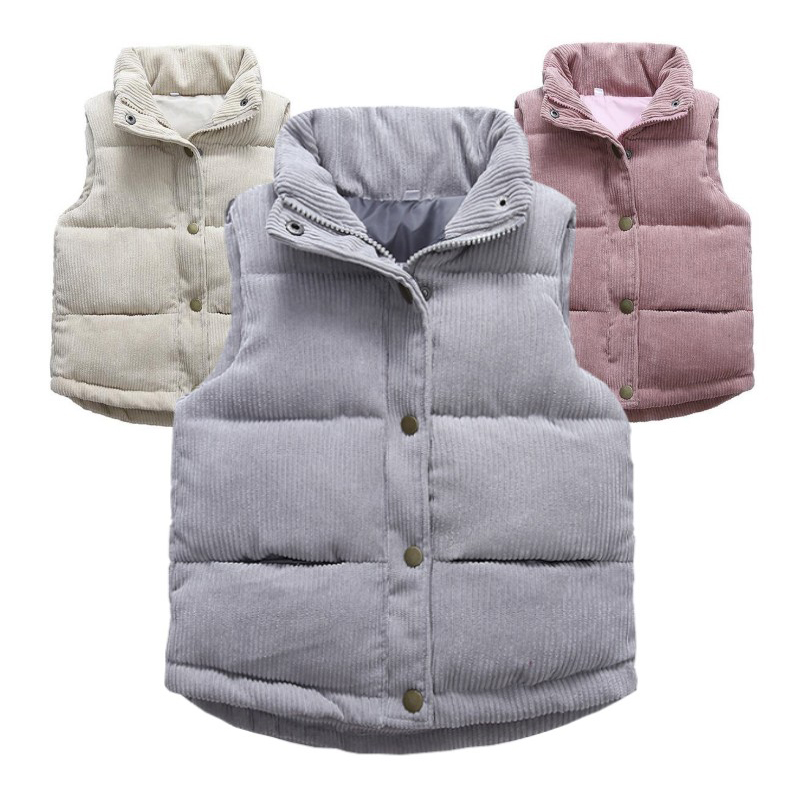 Kids Outdoor Vest - Kinder Jungen Mädchen Cord westen verdicken