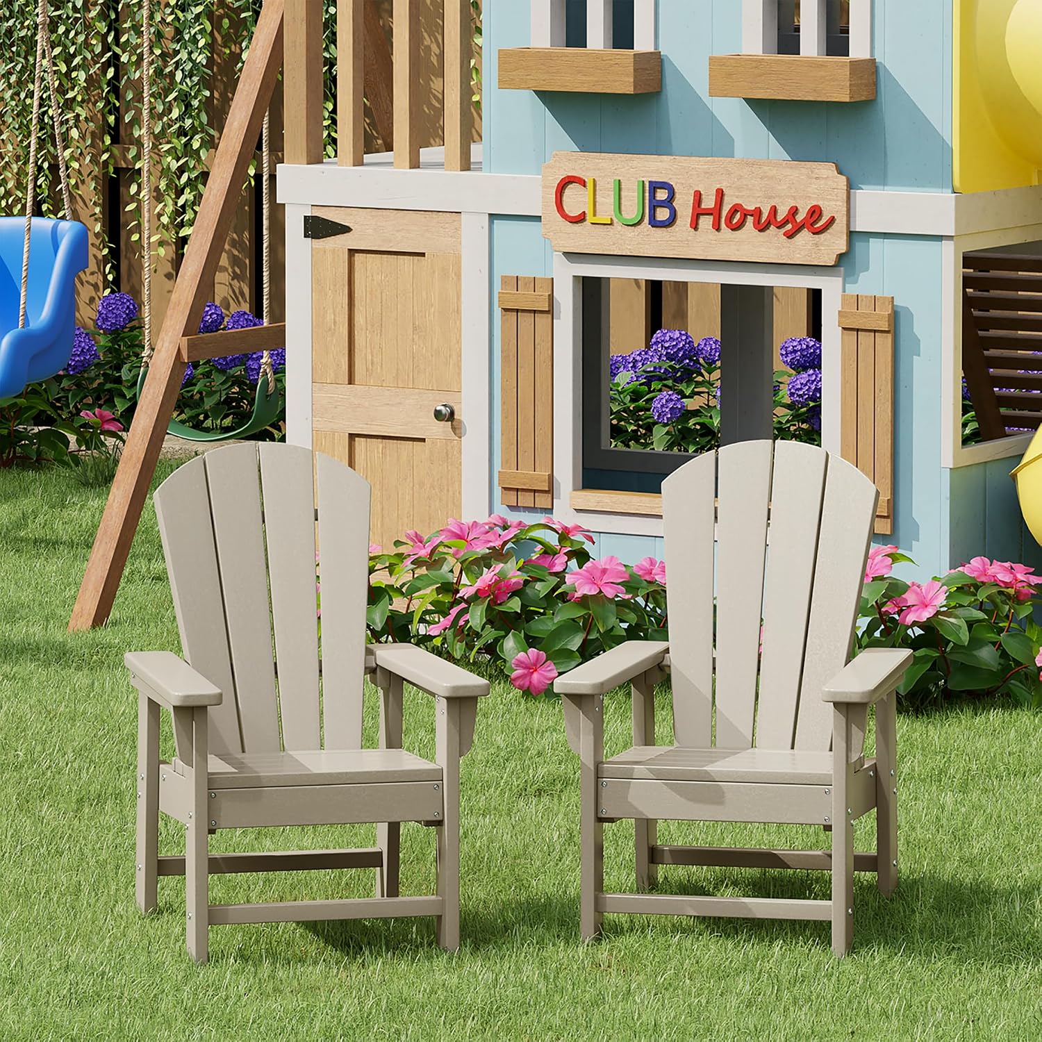 Kids Outdoor Lounger Chair - Kinder-Outdoor-Stuhl-Set mit 2 Stühlen, Gartenstuhl für