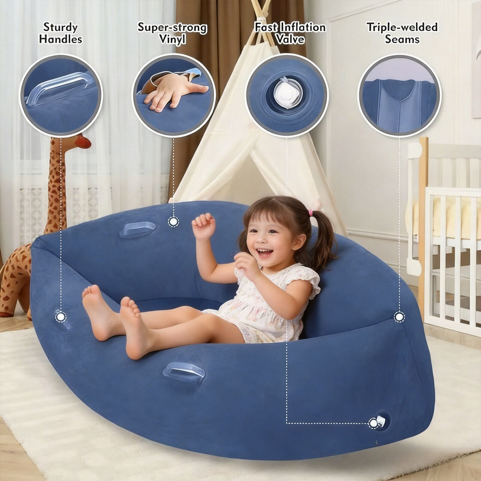 Kids Outdoor Lounger Chair - Moderner Tragbarer Klappbarer Loungesessel für Kinder
