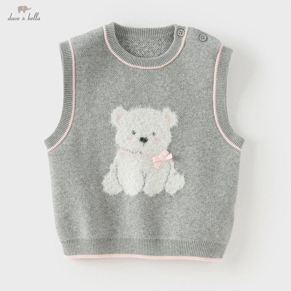 Kids Outdoor Vest - Dave Bella Mädchen Herbst Pullover Weste
