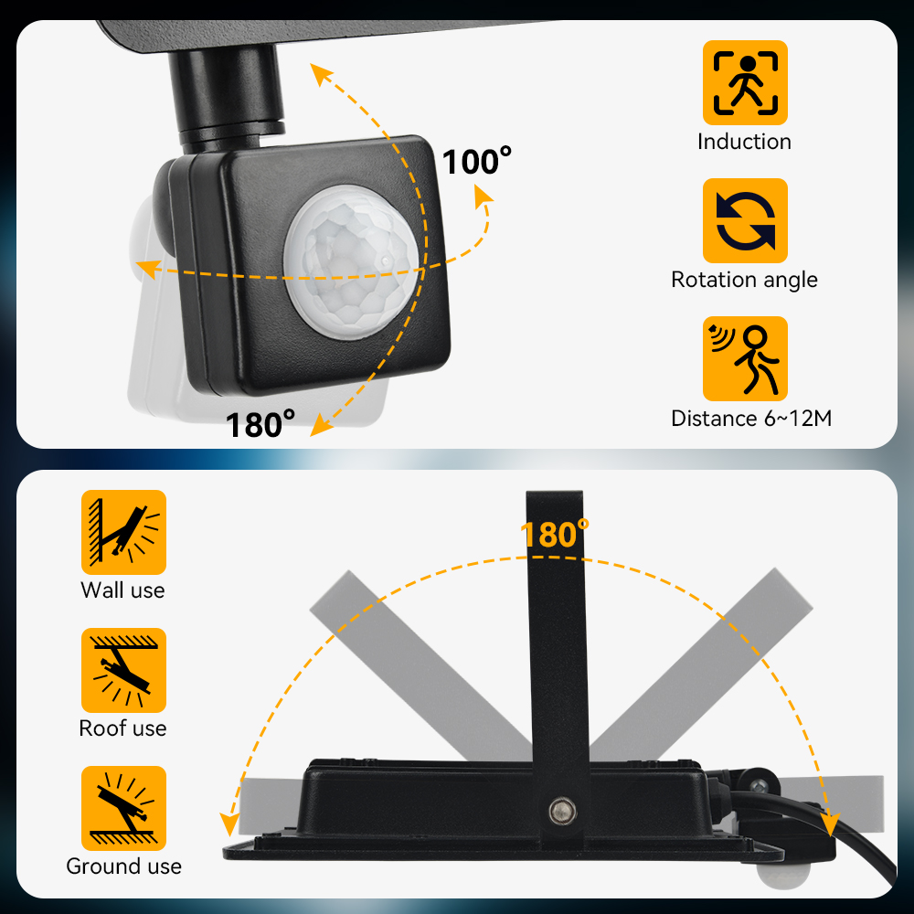 200 W LED-Flutlicht mit PIR-Be – Balance Beam Outdoor Bewertung und Preis