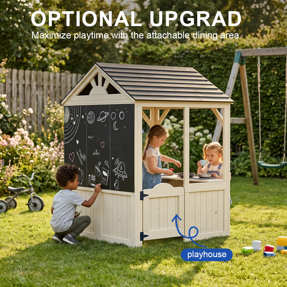 Gartenmöbel für Kinder: Spielh – Kids Outdoor Wooden Playhouse Bewertung und Preis