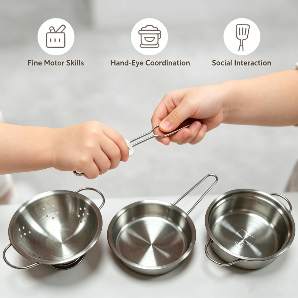 5-teiliges Kinder-Kochgeschirr – Kids Outdoor Kitchen Set Bewertung und Preis
