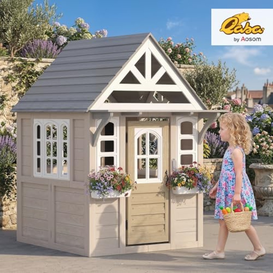 Outdoor-Holzspielhaus für Kind – Kids Outdoor Wooden Playhouse Bewertung und Preis