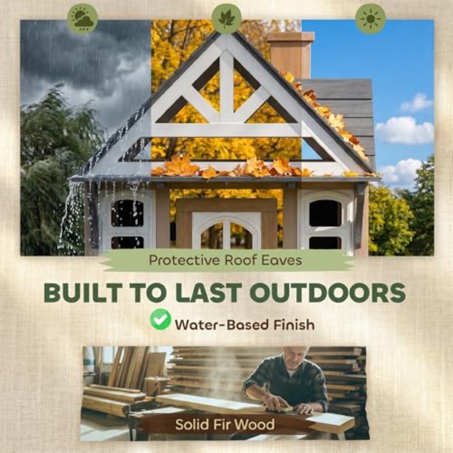 Outdoor-Holzspielhaus für Kind – Kids Outdoor Wooden Playhouse Bewertung und Preis