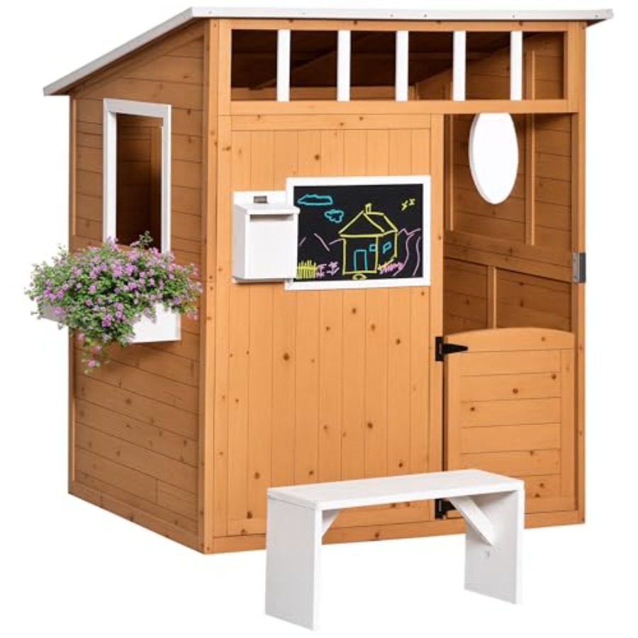 Outdoor-Holzspielhaus für Kind – Kids Outdoor Wooden Playhouse Bewertung und Preis