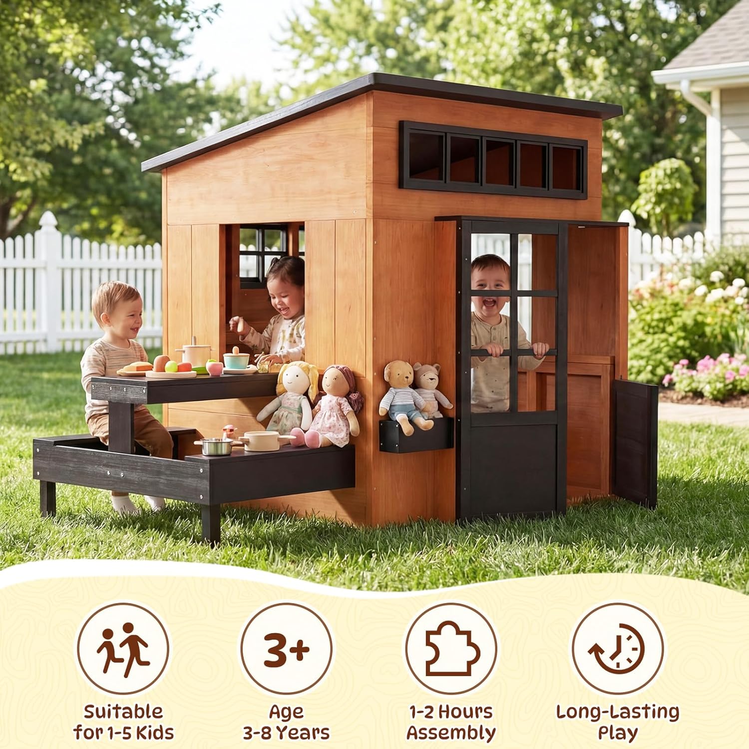 Nordivale Outdoor-Spielhaus Mo – Kids Outdoor House With Kitchen Bewertung und Preis