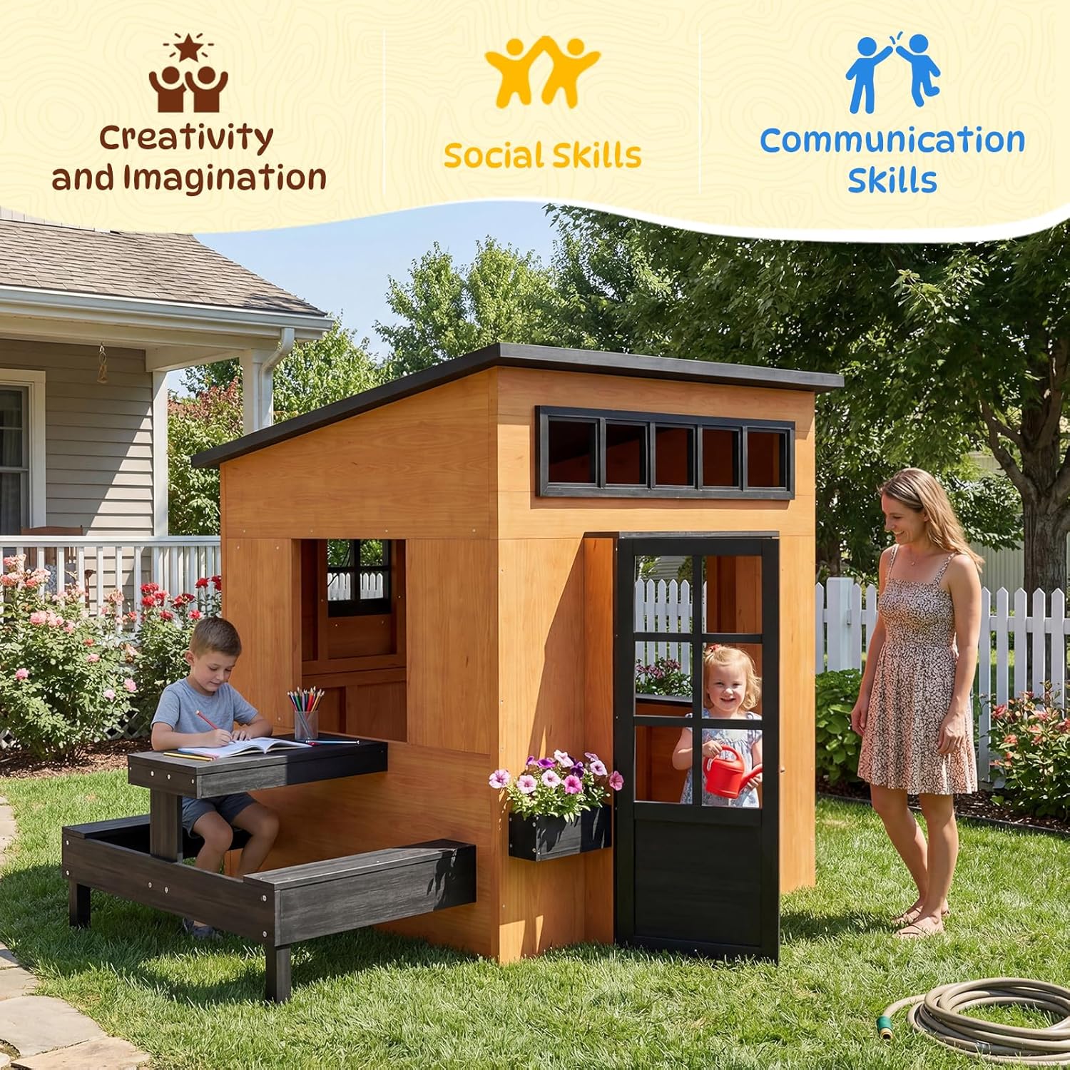 Nordivale Outdoor-Spielhaus Mo – Kids Outdoor House With Kitchen Bewertung und Preis