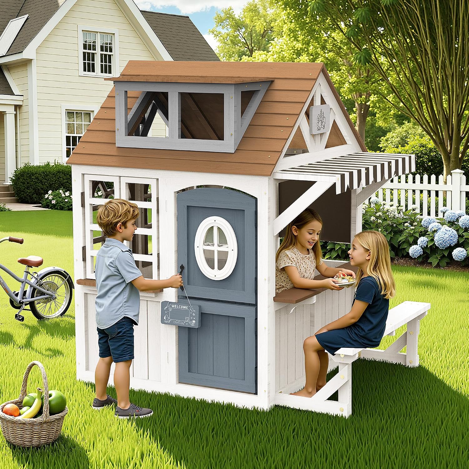 Albott Kinder-Outdoor-Holzspie – Kids Outdoor Wooden Playhouse Bewertung und Preis