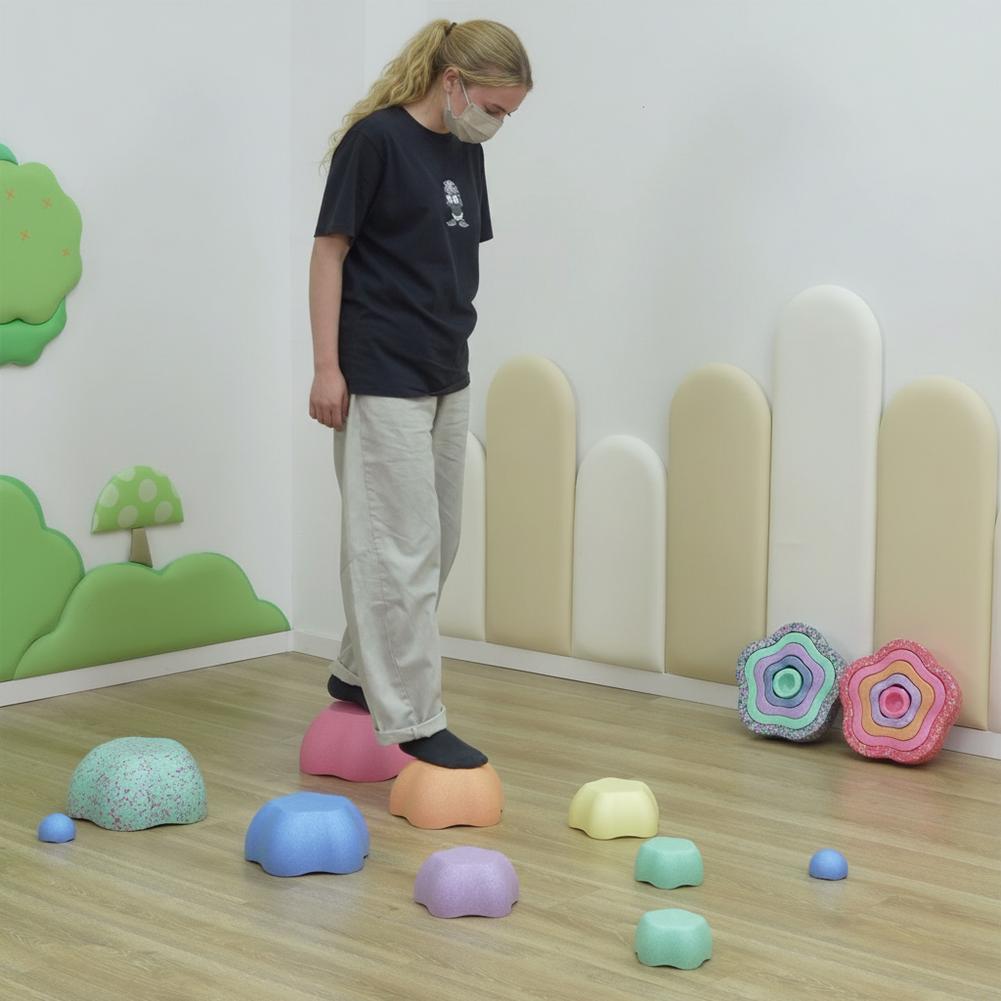 Blumenförmige Trittsteine für  – Kids Outdoor Obstacle Course Bewertung und Preis